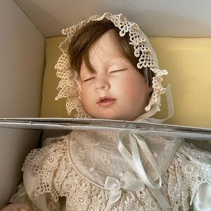 Lenox Victorian Christening Porcelain Doll In Original Box